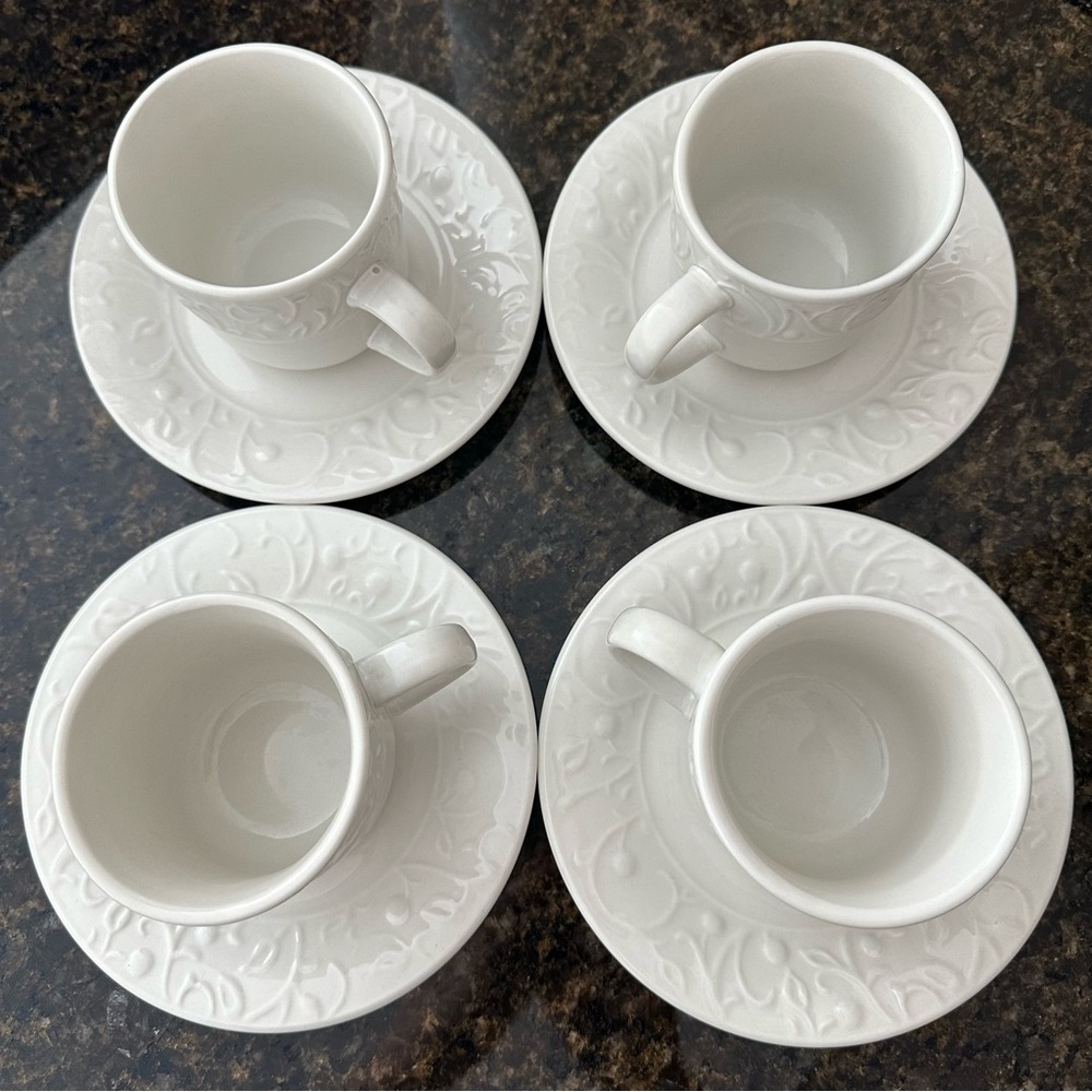 Tanglewood by CELLAR Flat Cup & Saucer Set